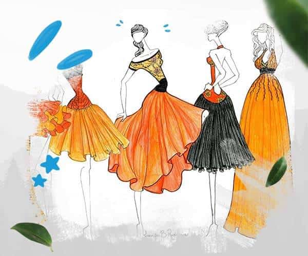 الگوهای هنری و معاصر در طراحی لباس زنانه