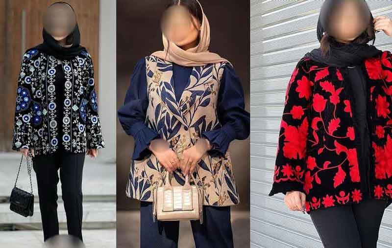 تنوع زیبای الگوها در مانتو زنانه